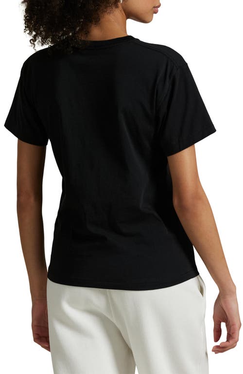 Polo Ralph Lauren Womens Polo Black Bear-print Short-sleeves Cotton-jersey T-shirt