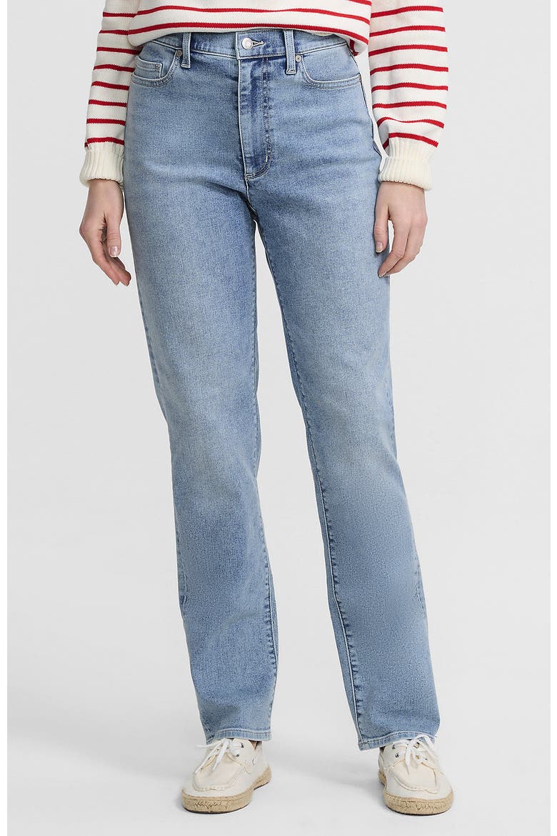 Recover High Rise Straight Leg Blue Jeans, Main, color, Lake Blue Wash