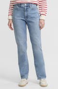 Lands' End Recover High Rise Straight Leg Blue Jeans