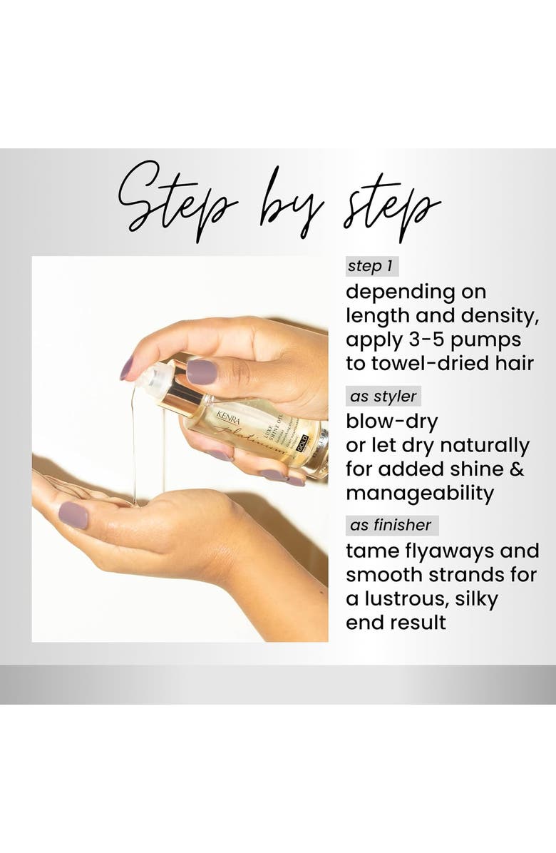 KENRA Platinum Luxe Shine Oil 1.5 oz, Alternate, color, N/A