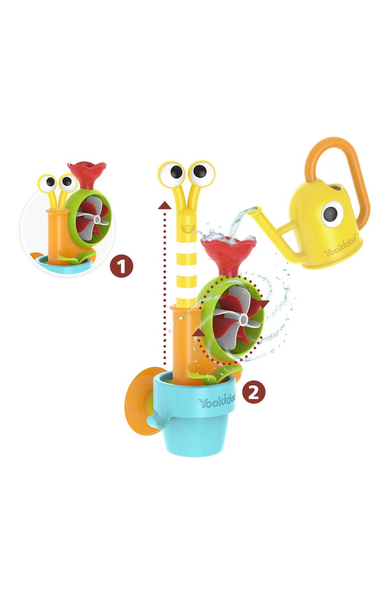 Yookidoo Pop-Up Water Snail Bath Toy, Alternate, color, Multi