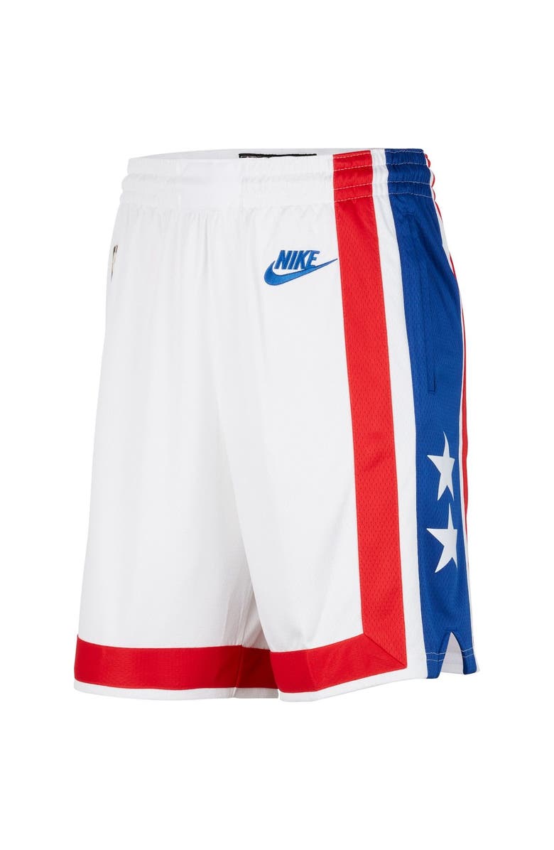 Nike Men's Nike White Brooklyn Nets 2022/23 Classic Edition Swingman Performance Shorts, Alternate, color, 
