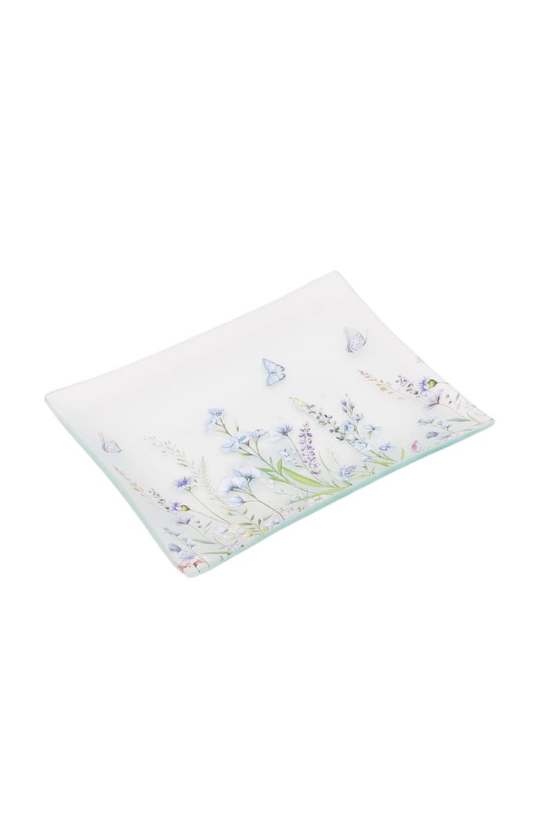 C&F Home Spring Lavender and Butterflies Novelty Dinnerware Serving Plate 6.3", Alternate, color, Blue