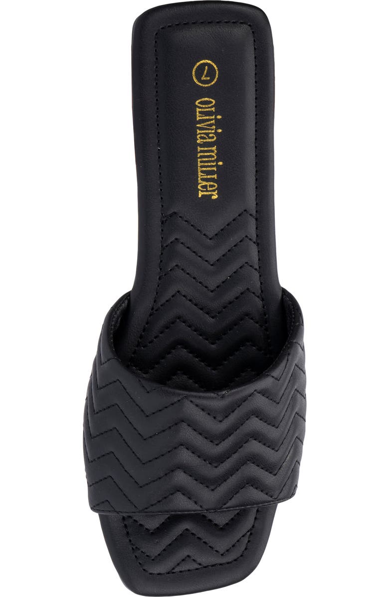 OLIVIA MILLER Sundae Chevron Slide Sandal, Alternate, color,