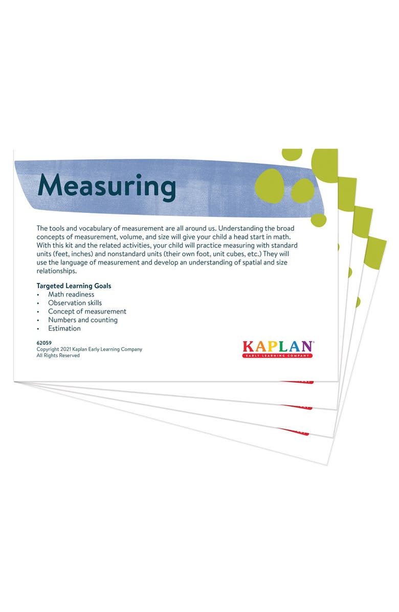 Kaplan Early Learning Company Back to Back Learning Kit - Measuring, Alternate, color, Multicolor