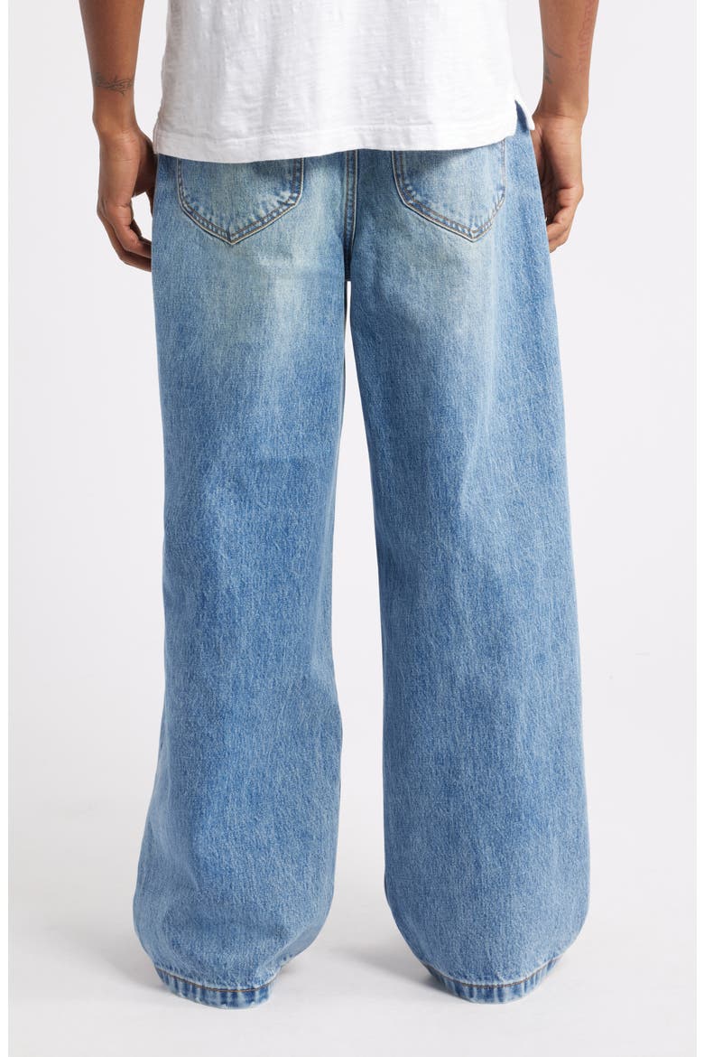 Nonstretch Baggy Jeans, Alternate, color, VINTAGE INDIGO