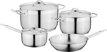 Silver Hotel Stainless Steel Cookware 7-Piece Set