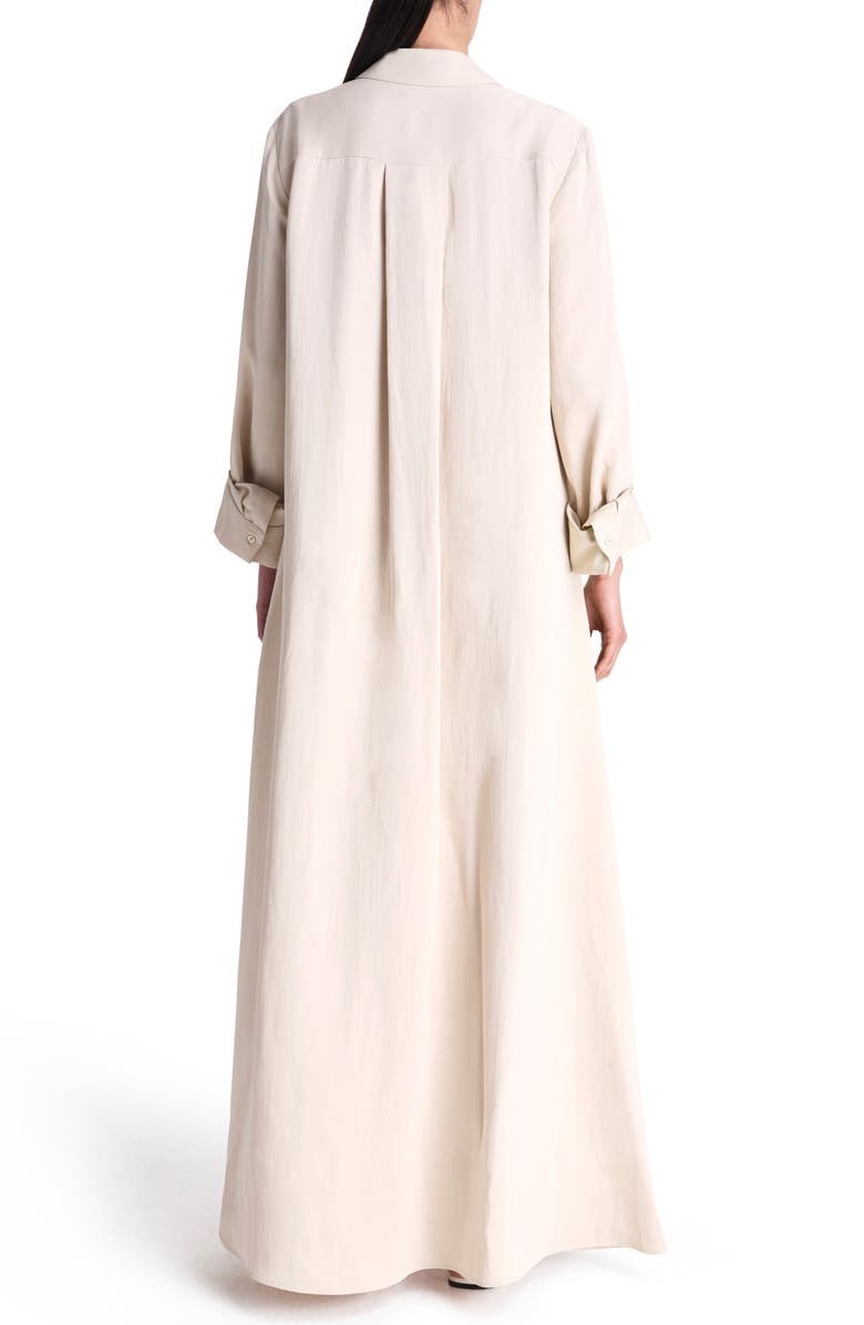 TWP Jenny's Long Sleeve Maxi Shirtdress, Alternate, color, Bone