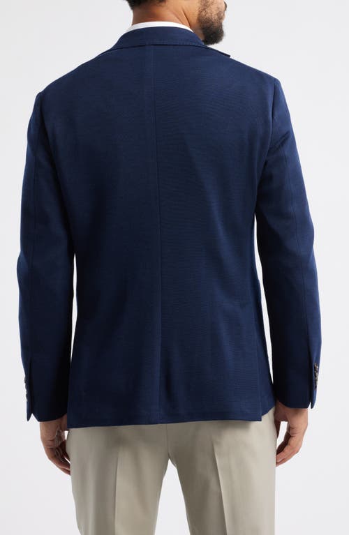 Jack Victor Wolsey Wool Sport Coat With Removable Zip Hoodie Bib In Blue