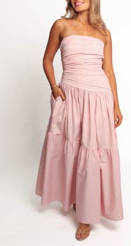 Petal & Pup Blanche Strapless Maxi Dress