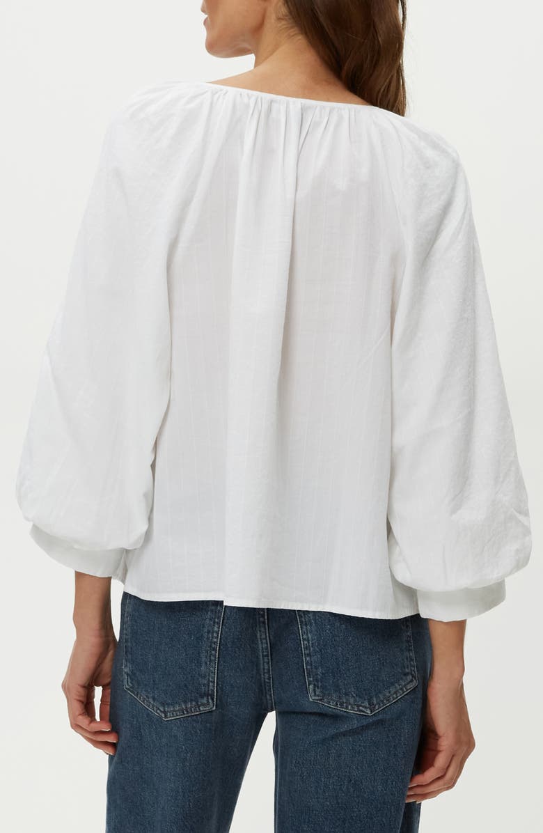 Michael Stars Cleo Split Neck Cotton Top, Alternate, color, 