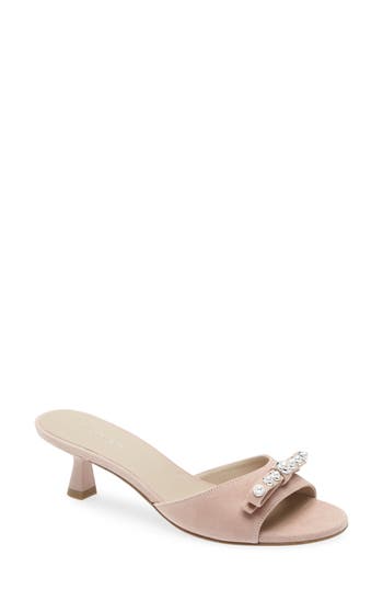 Stuart Weitzman Luella 50 Slide Sandal In Pink