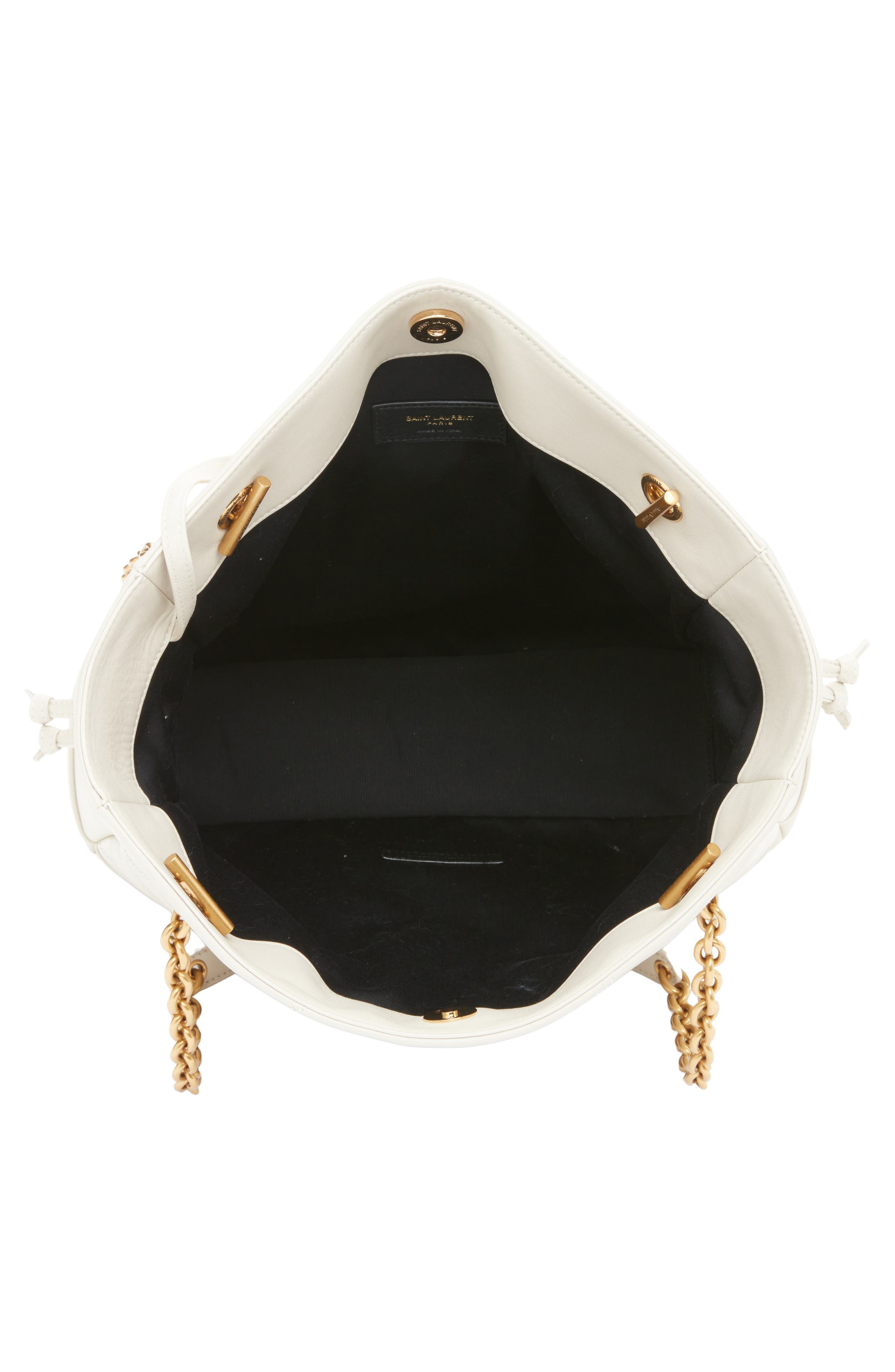 Saint Laurent Medium Jamie 4.3 Patchwork Leather Shoulder Bag, Alternate, color, Blanc Vintage