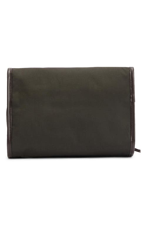 Barbour Waxed Cotton Hanging Wash Bag