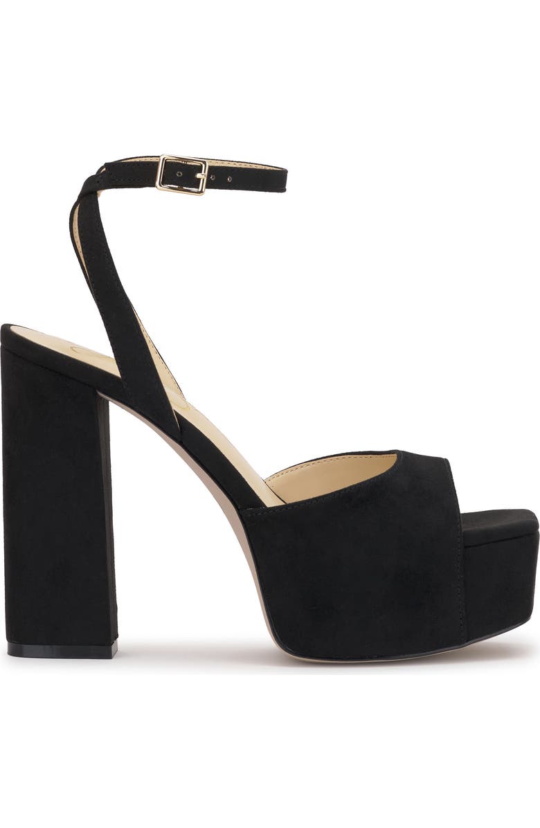Jessica Simpson Lirio Ankle Strap Platform Sandal, Alternate, color, Black Microsuede