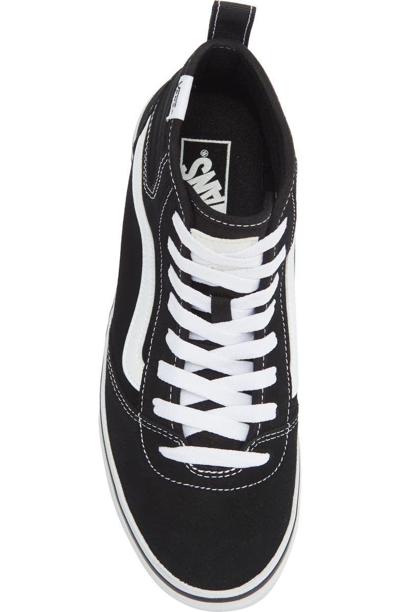 Vans Ashwood High Top Sneaker, Alternate, color, Suede/Canvas Black/White