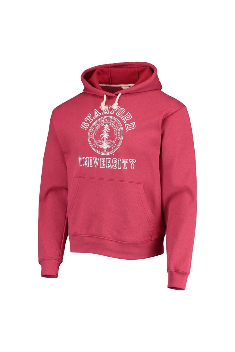 Men's League Collegiate Wear Cardinal Stanford Cardinal Seal Neuvo Essential Fleece Pullover Hoodie, Alternate, color, Cardinal
