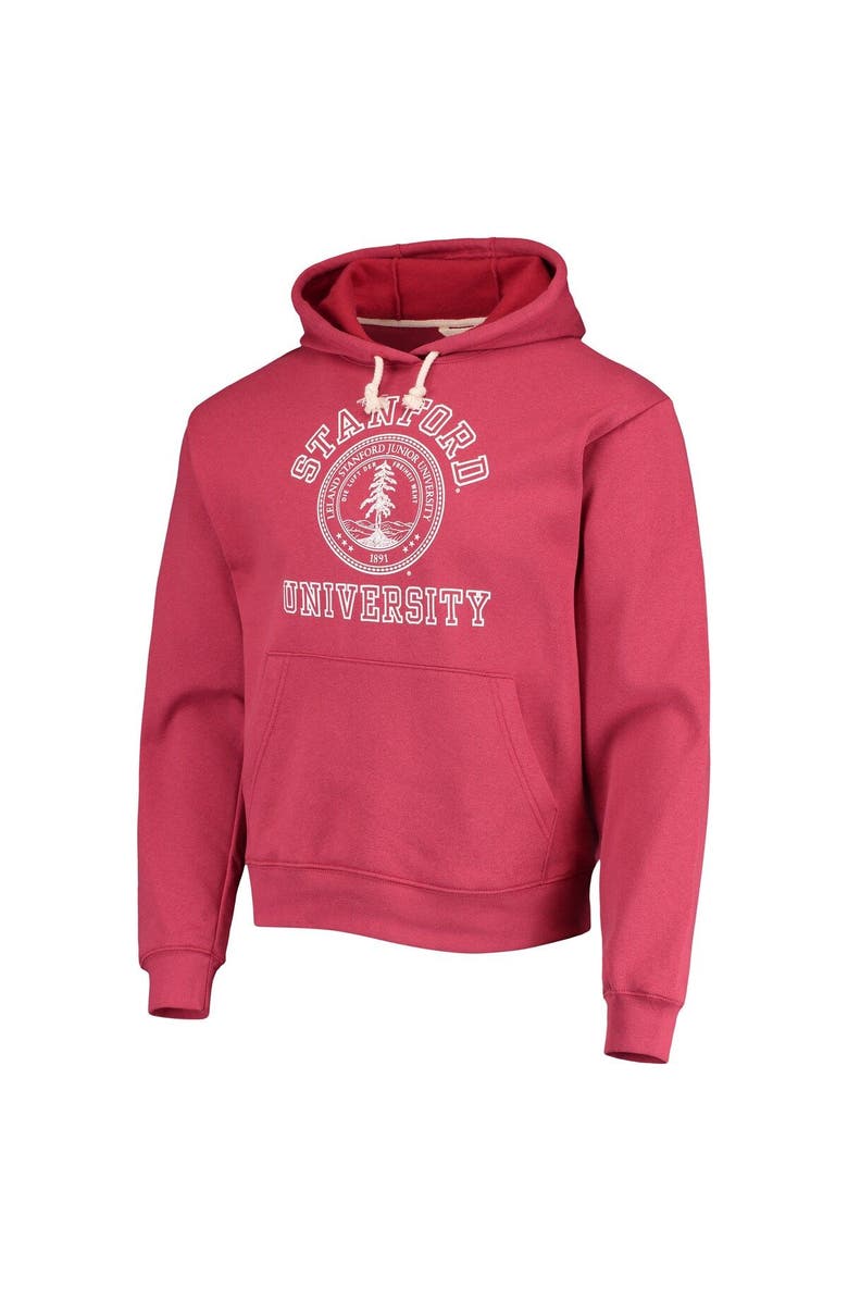 LEAGUE COLLEGIATE WEAR Men's League Collegiate Wear Cardinal Stanford Cardinal Seal Neuvo Essential Fleece Pullover Hoodie, Alternate, color, Cardinal