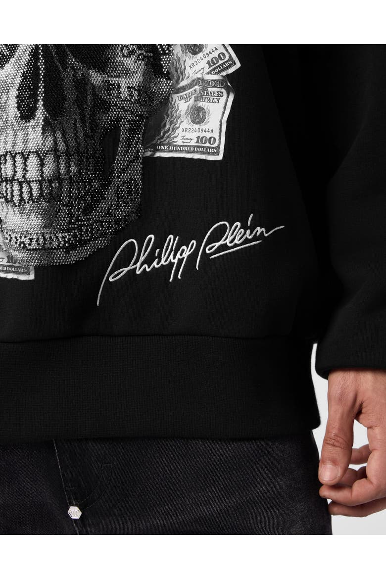 Hoodie Dollar Skull Stones Men, Alternate, color, black
