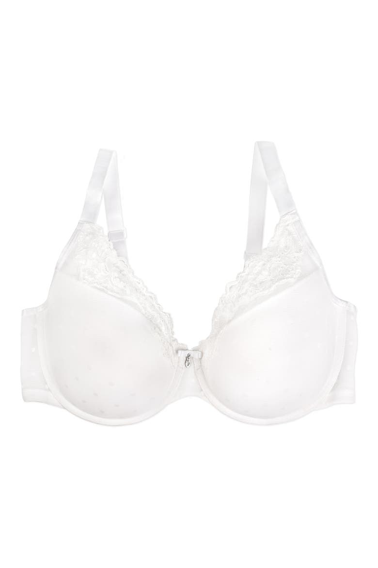 Sheer Whisper Plunge Underwire T-Shirt Bra, Alternate, color, PEARL