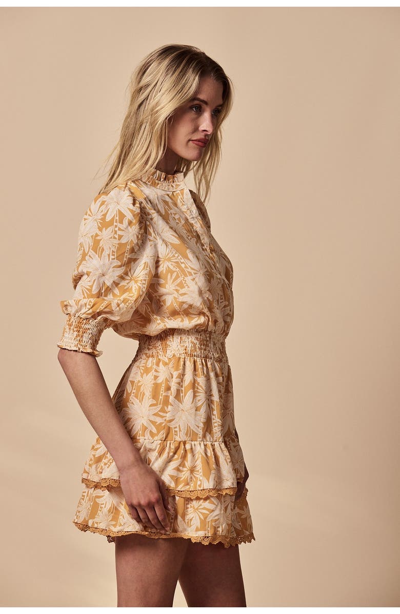 The Shirt by Rochelle Behrens The Brigitte Dress, Alternate, color, Yellow Tropics