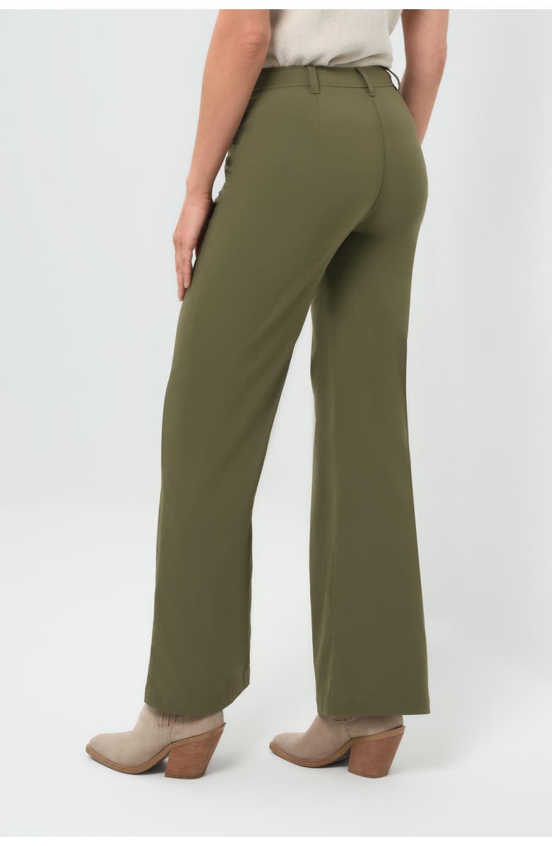 Anatomie Greyson Mid-Weight Stretch Wide Leg Pant, Alternate, color, Olive Green