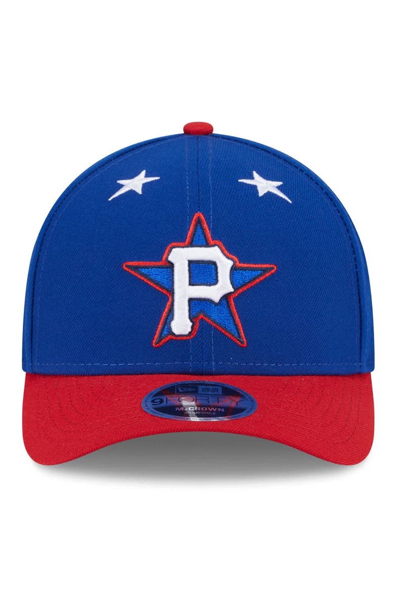New Era Men's New Era Blue/Red Pittsburgh Pirates 2025 MLB All-Star Game Workout 9FORTY M-Crown Adjustable Hat, Alternate, color, Blue