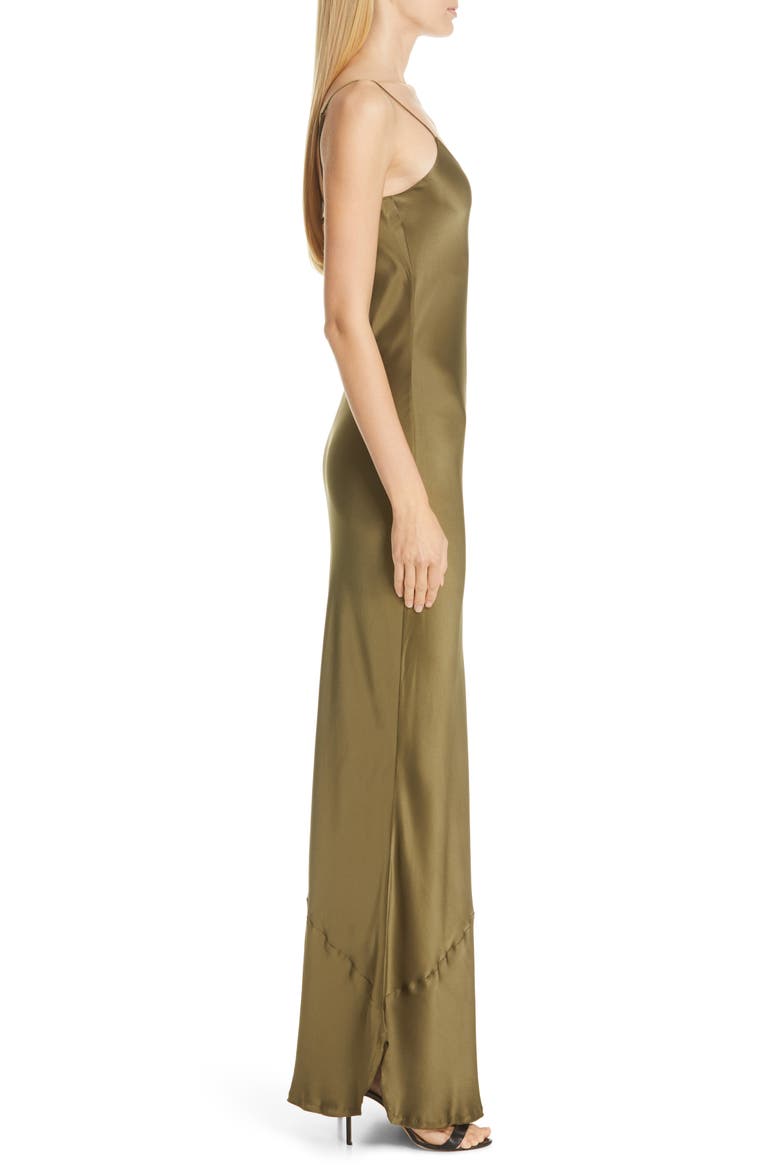 Silk Camisole Gown, Alternate, color, OLIVE
