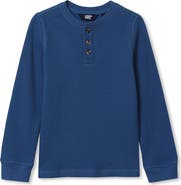 Lands' End Boys Long Sleeve Thermal Henley