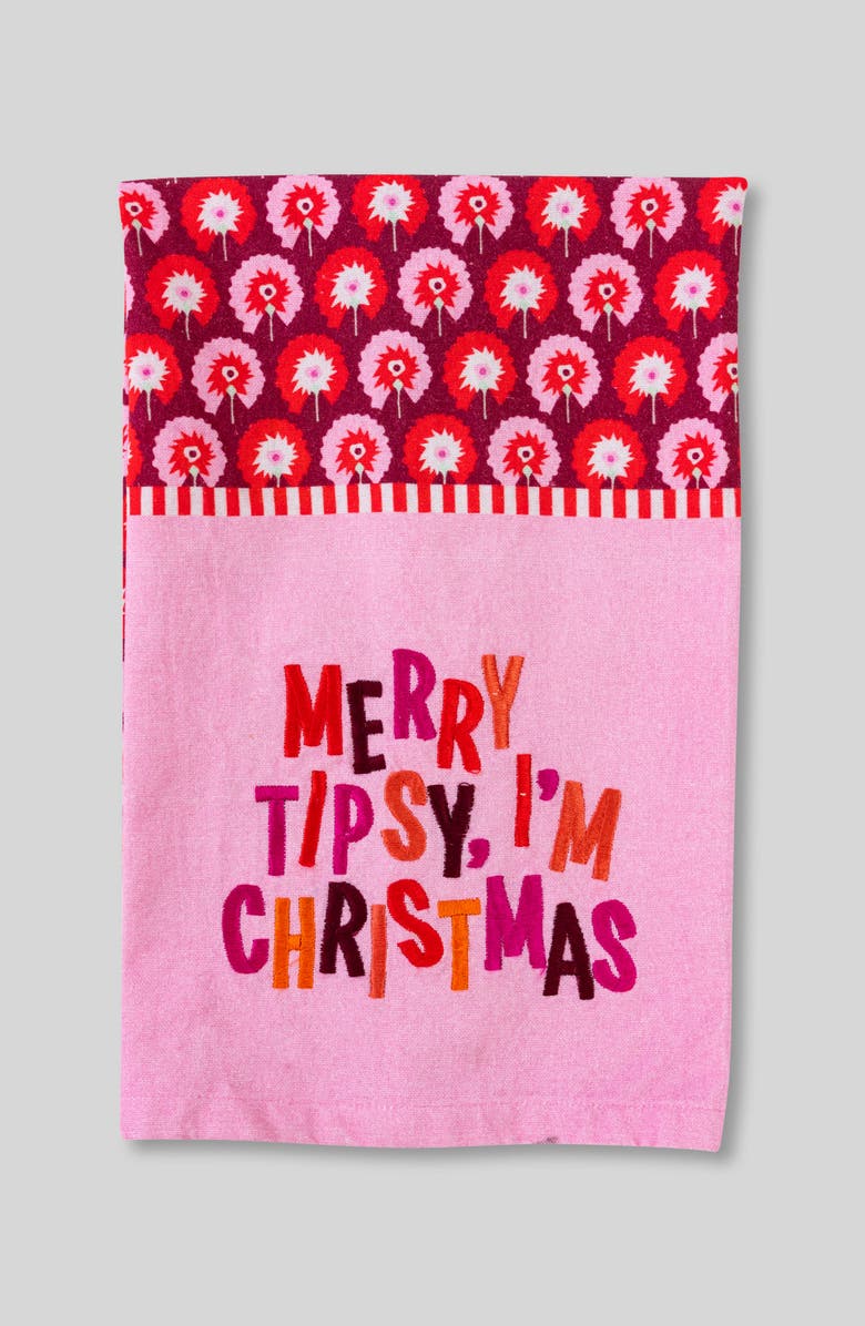 Furbish Merry Tipsy Dish Towel, Main, color,