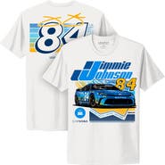 Classic Ink Men's Classic Ink White Jimmie Johnson Carvana San Diego Paint Scheme T-Shirt