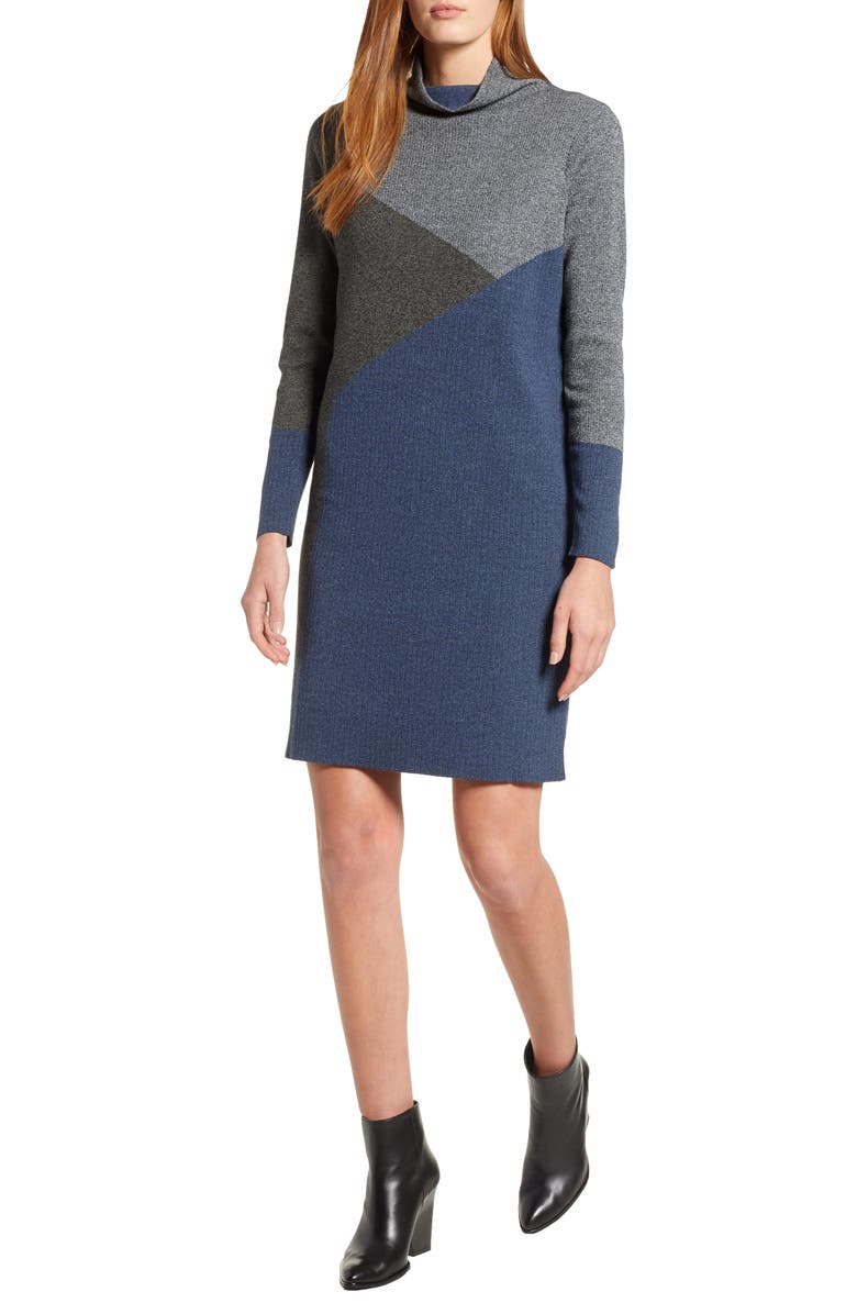 NIC+ZOE Laid Back Sweater Dress, Main, color, 