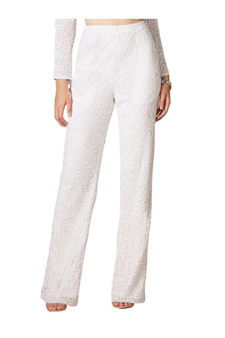 Beaded Pants with Pockets, Main, color, Ivory