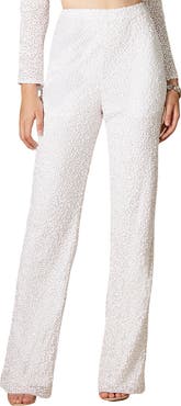 LARA New York Beaded Pants with Pockets