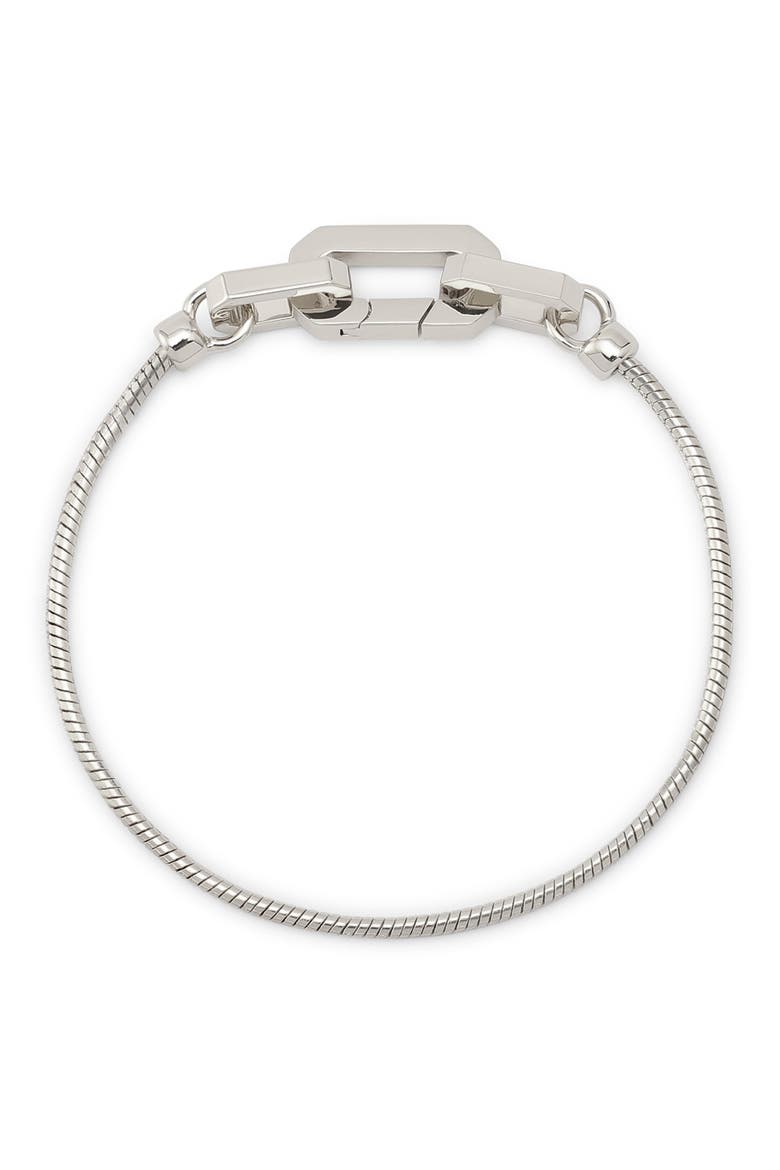 Fine Rope Bracelet, Main, color, RHODIUM