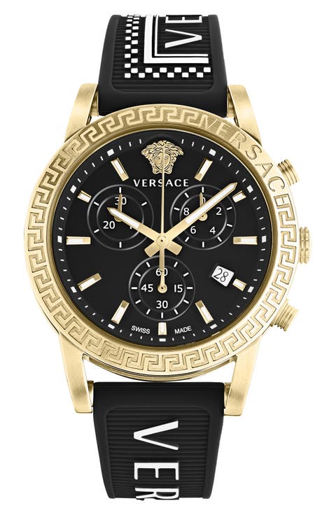 Sport Tech Silicone Strap Chronograph Watch, 40mm