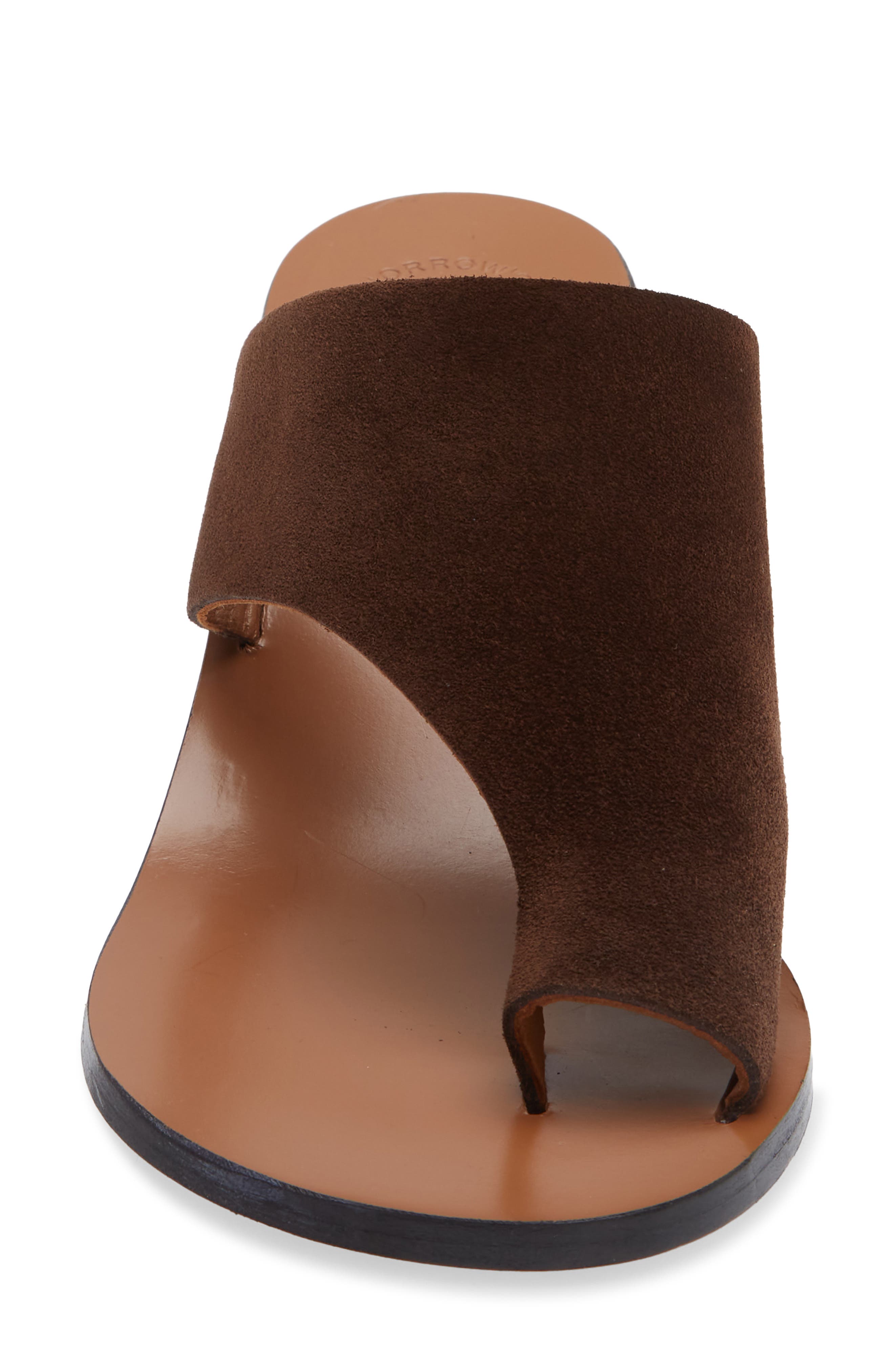 ATP ATELIER Rosate Toe Loop Sandal, Alternate, color, Walnut