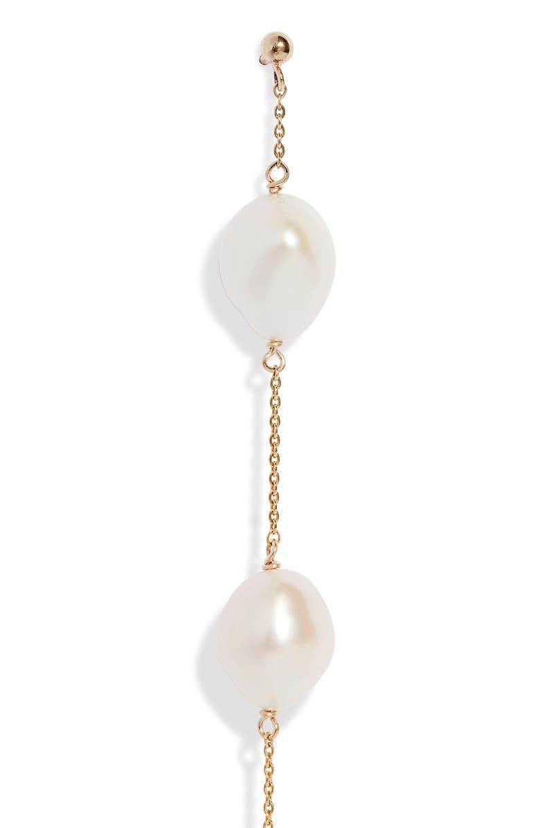Poppy Finch Triple Baroque Pearl Drop Earrings, Alternate, color, 