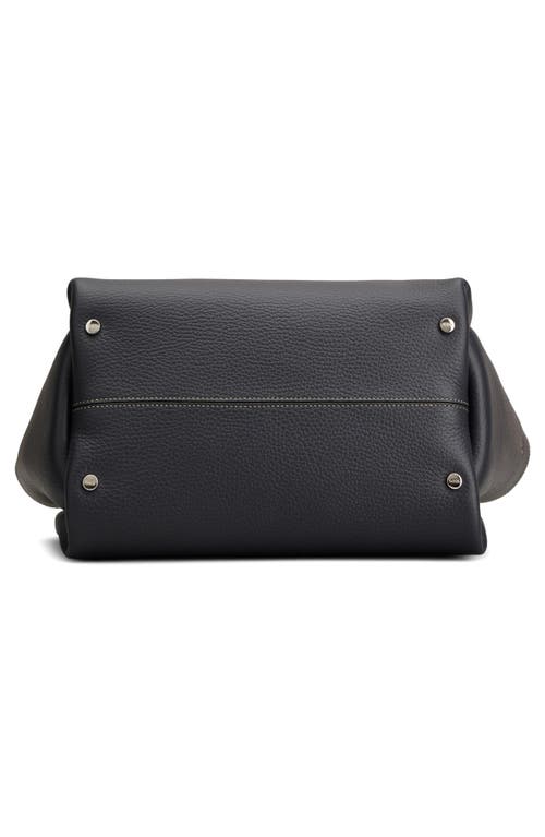 Tod's Apa 2 Mini Leather Top-handle Bag In Galassia Sc/gabbiano
