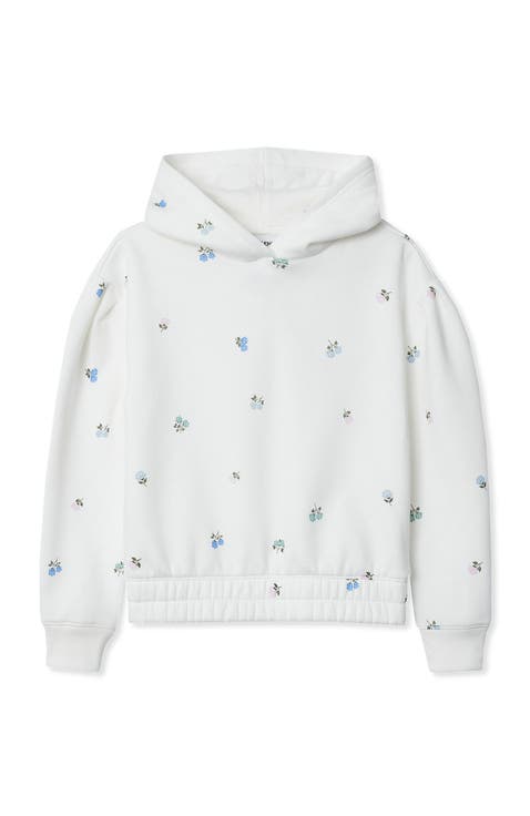 Girls Embroidered Hoodie Sweatshirt
