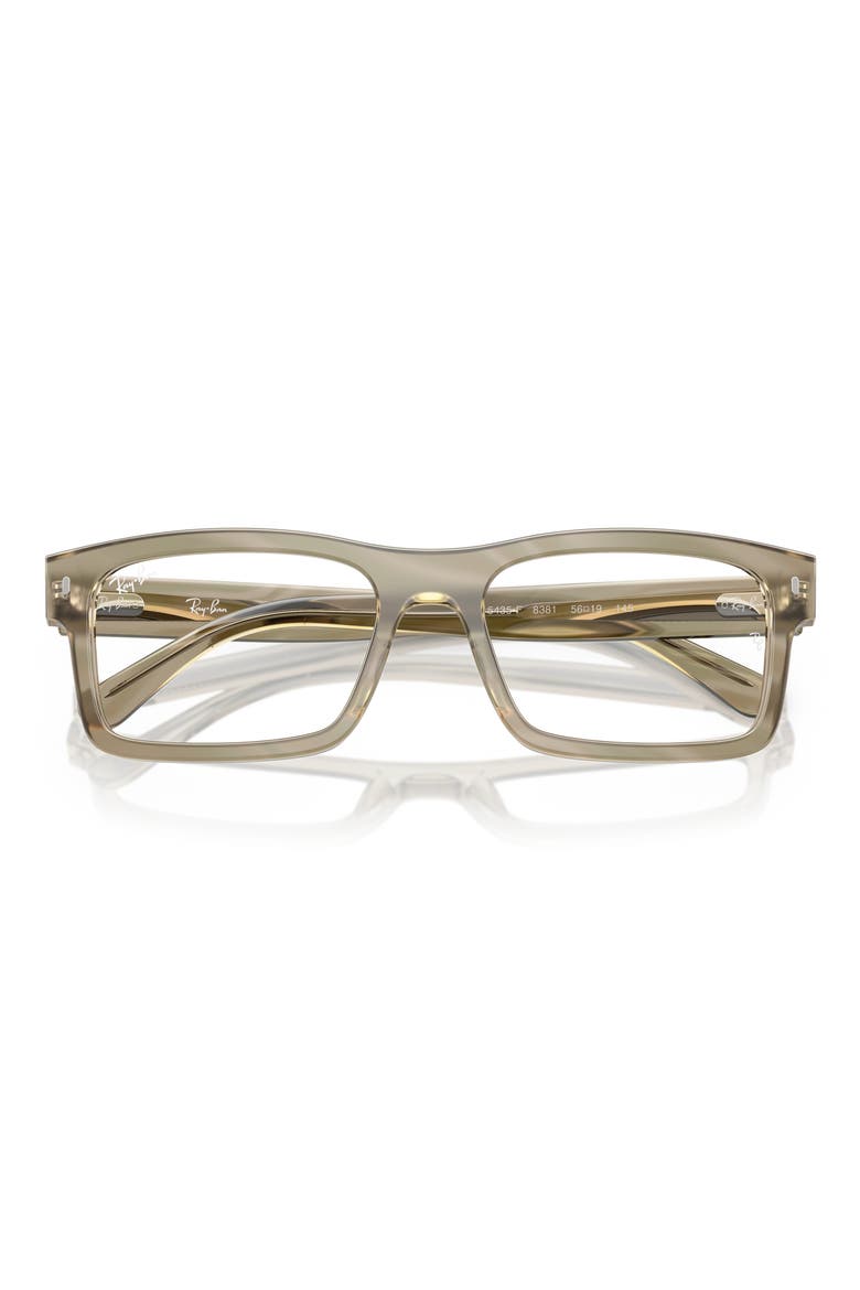 56mm Rectangular Optical Glasses, Alternate, color, GREY
