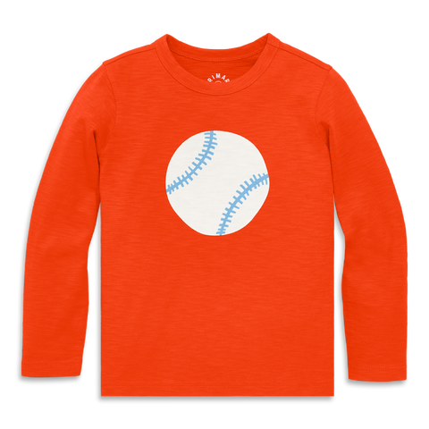 Kids Long Sleeve Baseball Tee