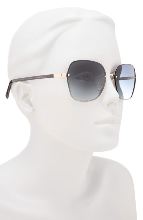 Ted Baker 59mm Gradient Square Sunglasses In Black