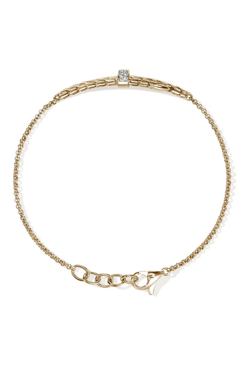 Spear Station Bracelet, 14K Gold, Alternate, color, GOLD