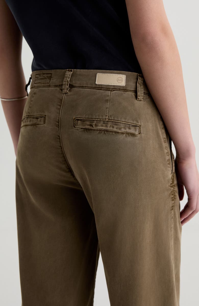 AG Caden Twill Wide Leg Pants, Alternate, color, Sulfur Mossy Taupe