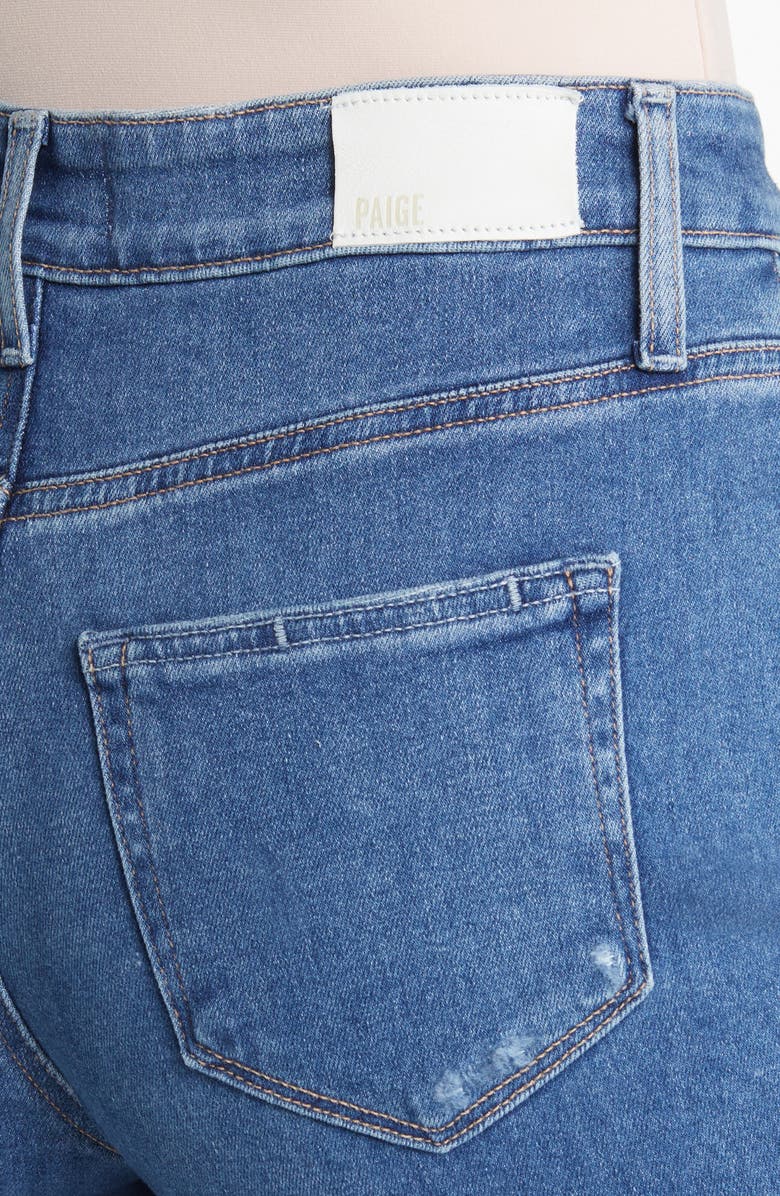 PAIGE Anessa Raw Hem Wide Leg Jeans, Alternate, color, 