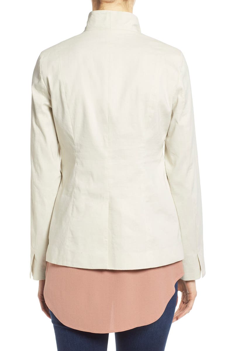 Eileen Fisher High Collar Jacket, Alternate, color,