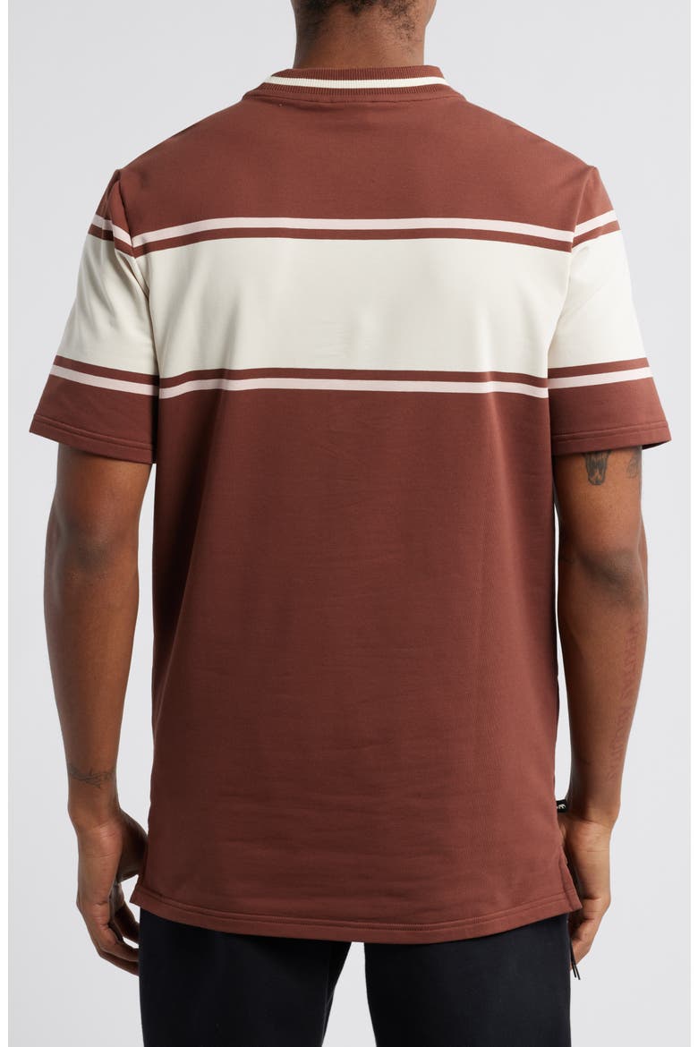 x The Brooklyn Circus Relaxed Stripe T-Shirt, Alternate, color, CHOCOTART