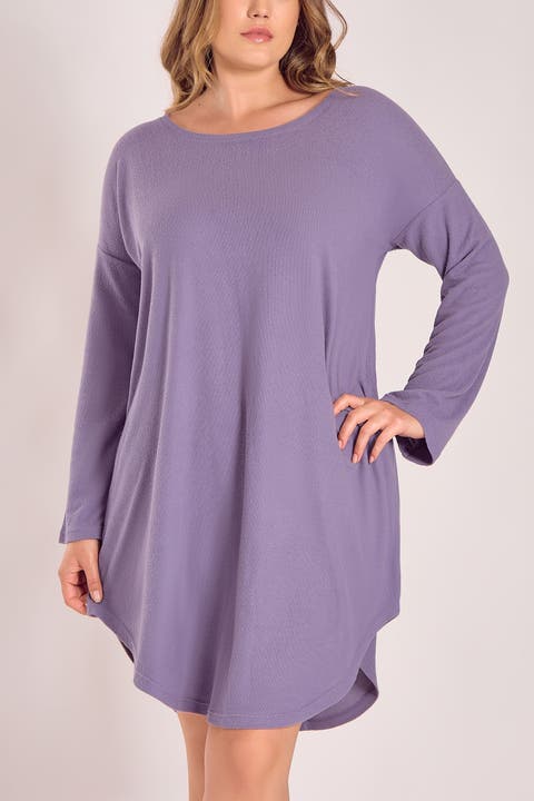 Waffle Knit Relaxed Sleep Dress