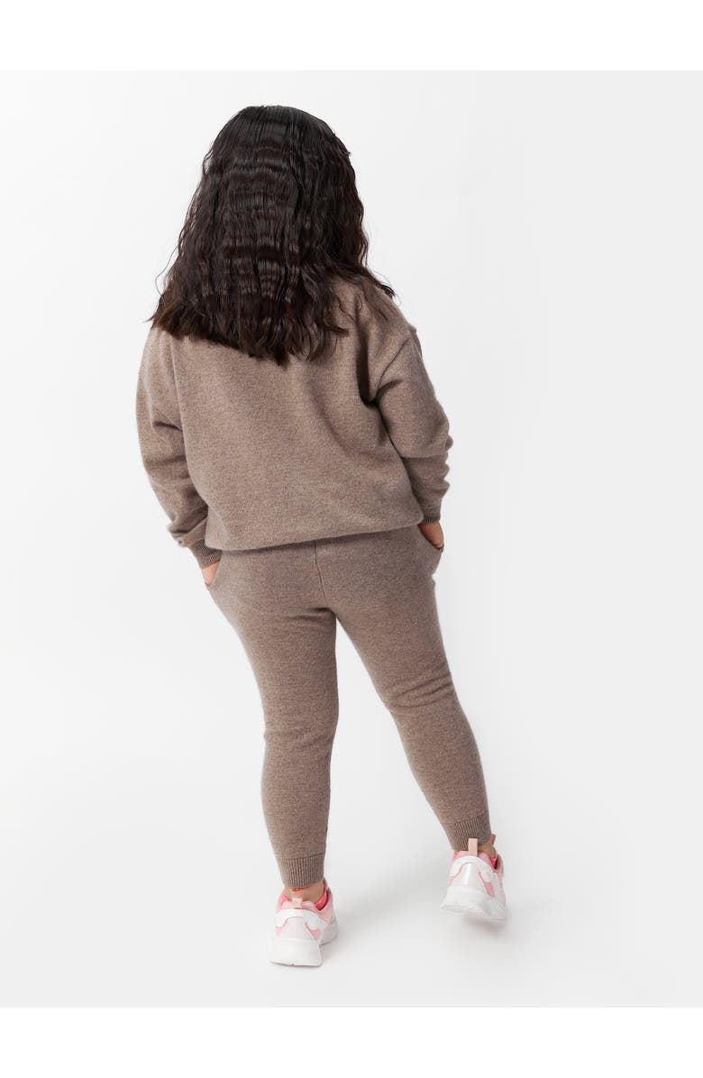 Gobi Cashmere Kids Cashmere Track Pants, Alternate, color, Taupe